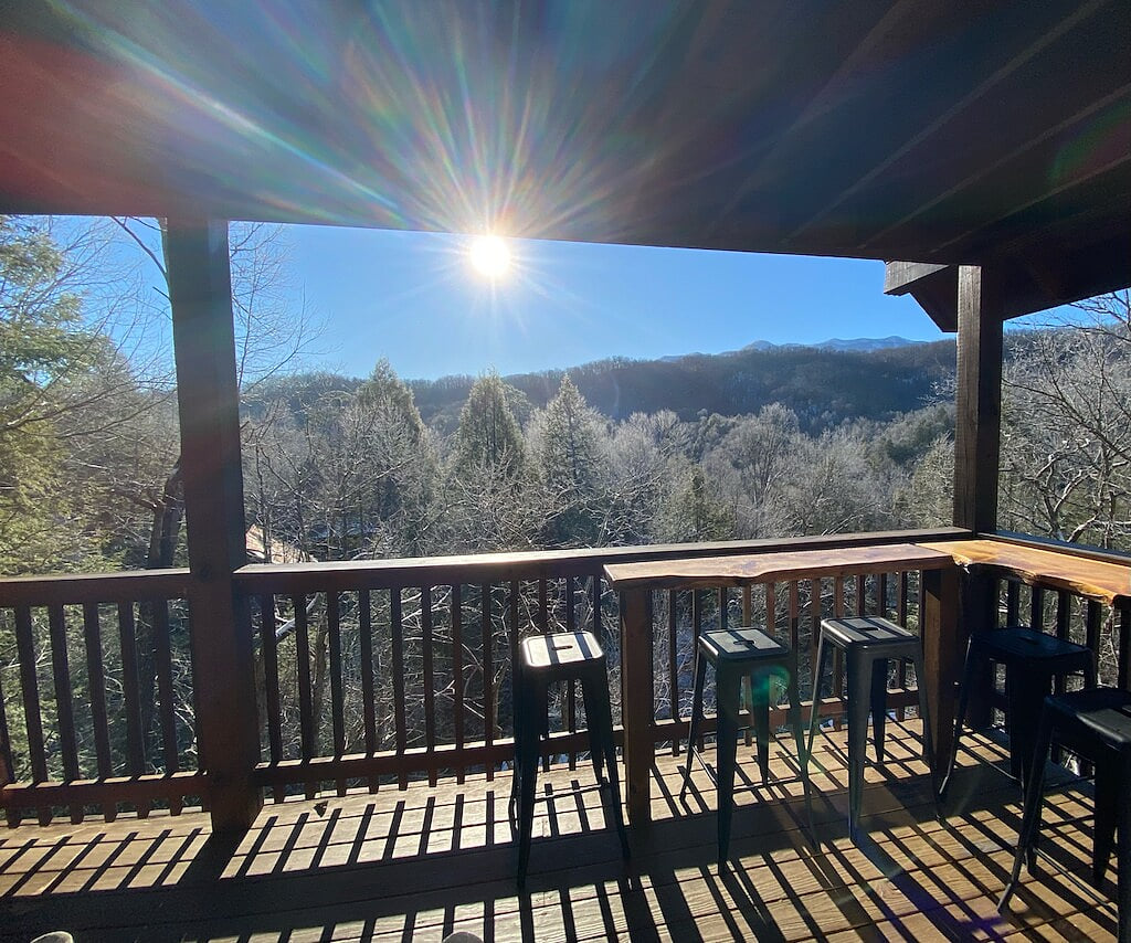Main level deck view