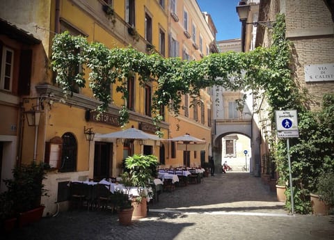 The street of the apartment