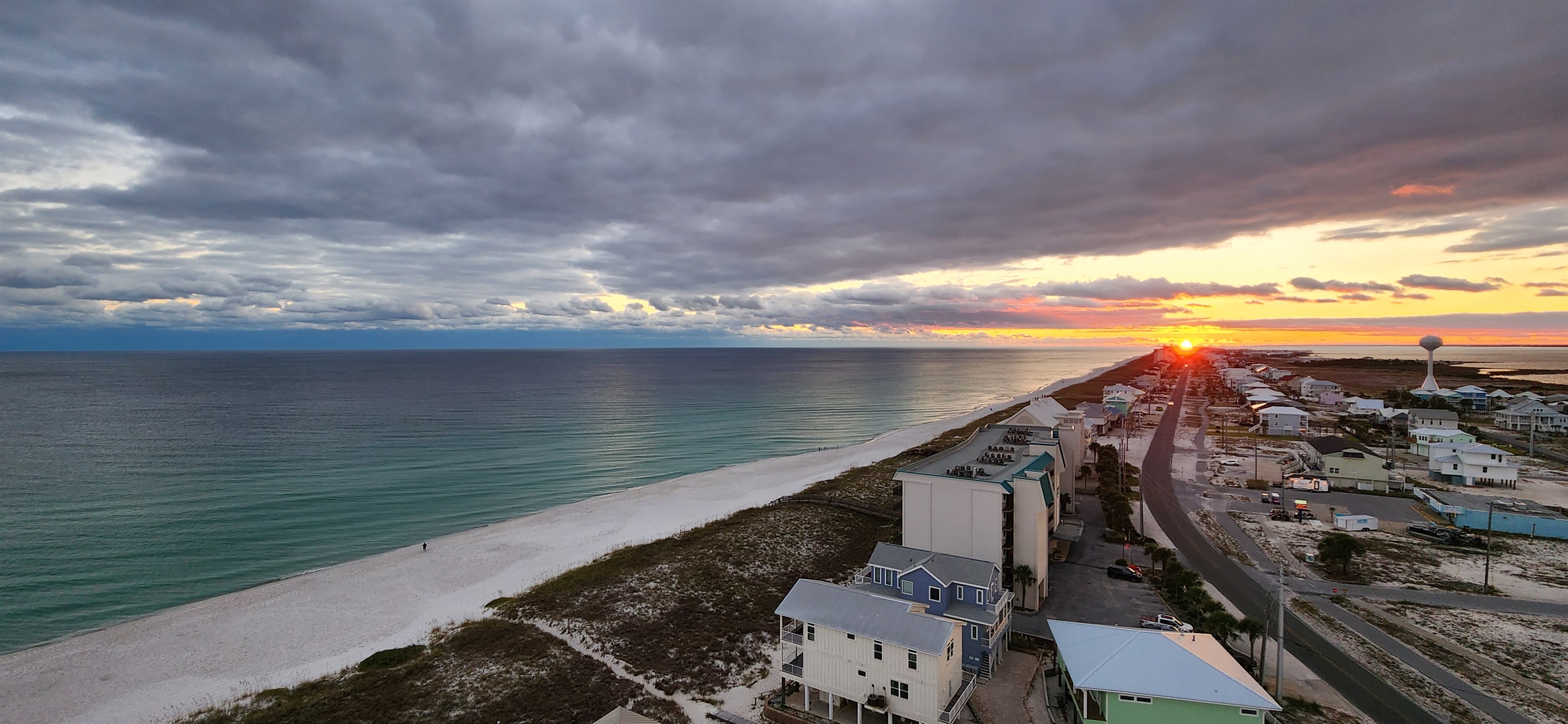 Watching the sun disappear...