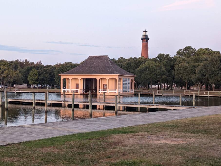 Corolla Park's Currituck Light House. Take the 214 steps up for 360 views - SunRise 'n Shine Beach House, OBX - Corolla