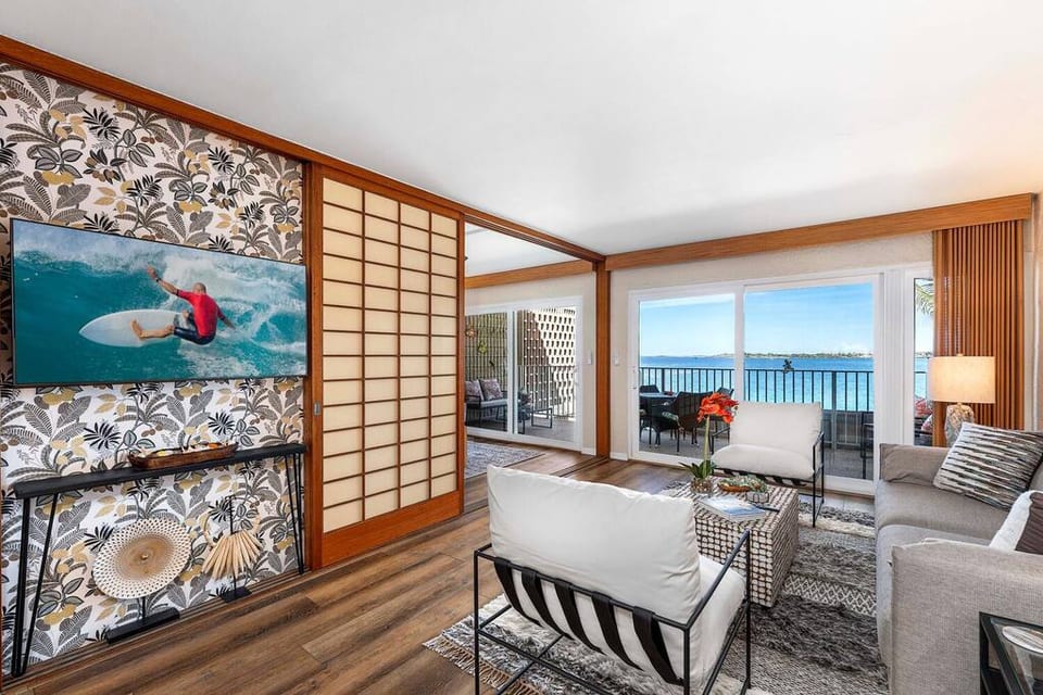 Living Room with Bay View