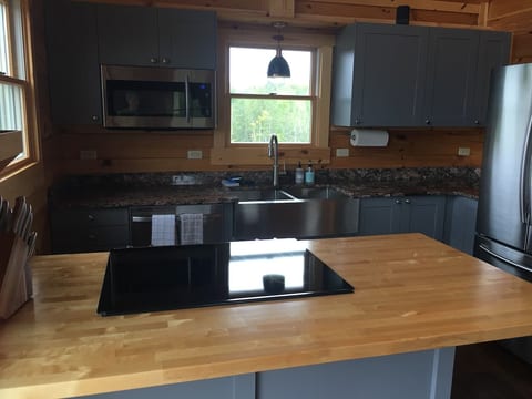 Kitchen and island (level 2)