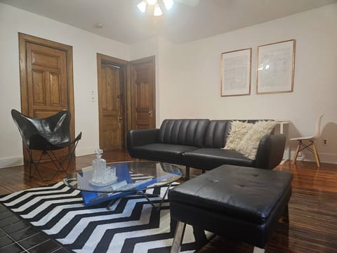Amazing spacious apartment with a backyard