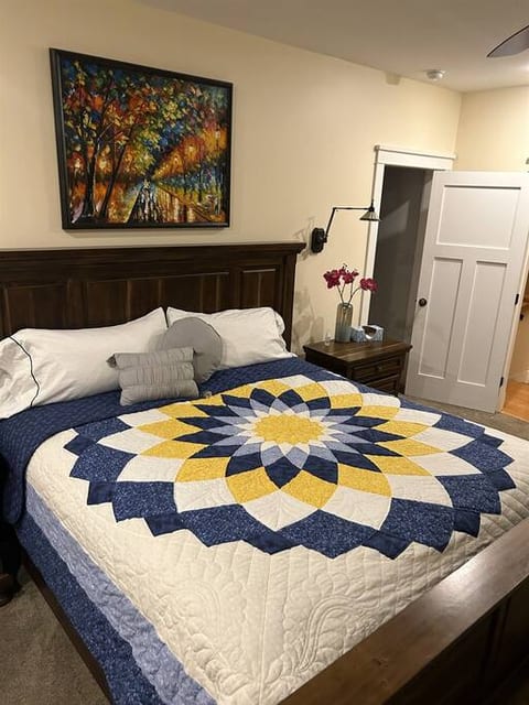 Master bedroom with king bed