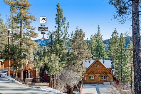 Enjoy your morning coffee from the front patio or upstairs balcony with these amazing views of Bear Mountain