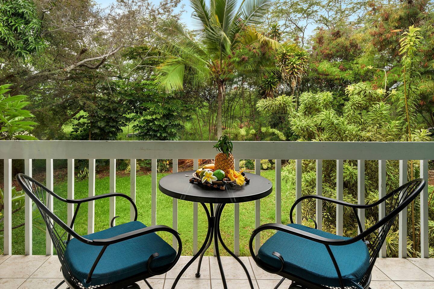Enjoy the extraordinary garden view from your private lanai