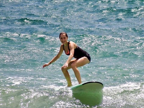 Surf nearby uncrowded breaks. Take lessons or go on a guided surfing safari to a secluded surfing break.