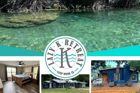 Stay on the Crystal Clear Nueces River!!! Perfect for fishing, kayaking, site seeing, snorkeling, paddle boarding, or just plain relaxing. It's your choice on your private 13 acre oasis!