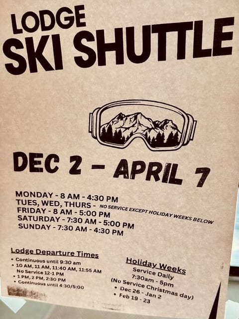 Shuttle Info 23-24 season