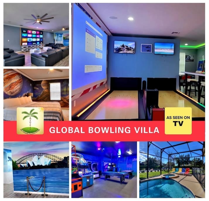 Global Bowling Villa, sleeps 34 - Davenport