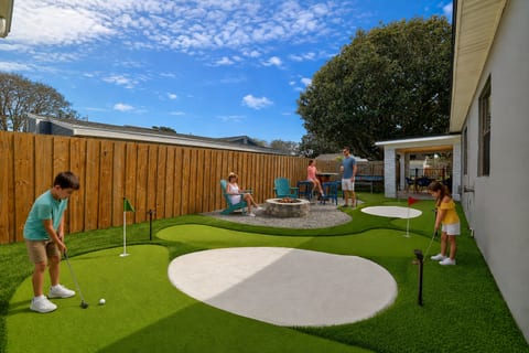 Endless backyard fun for everyone...putt, play, relax, and make memories
