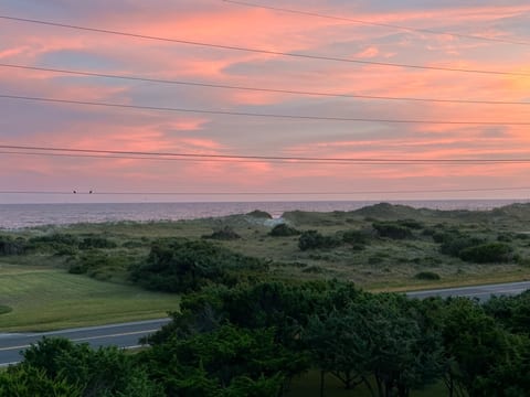 Ocean views to the south, from the balcony deck and living area 
