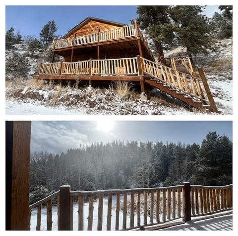 Family-sized mtn retreat w/ 8 acres, Pet-friendly