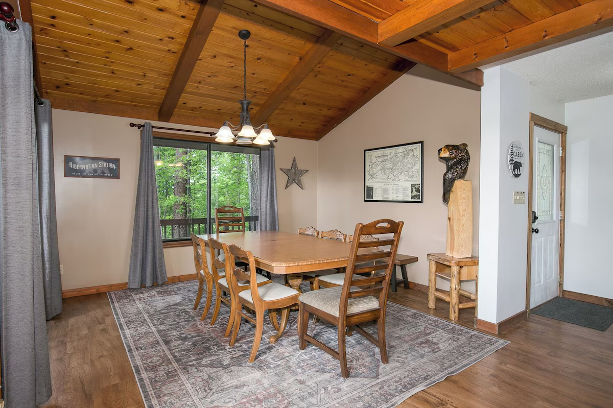 Large dining room.