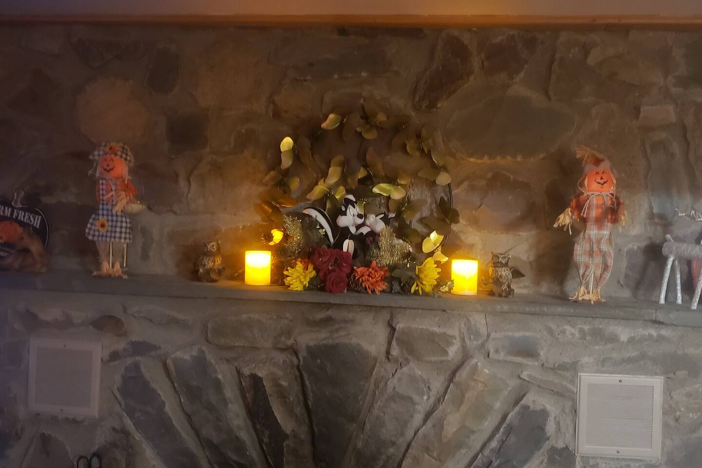 Added some LED candles to living room, den, & master bath to help the ambiance. We don't allow REAL candles to be burned as it is a serious fire hazard but lately guests have been burning our decorative candles. So this is a safer alternative.
