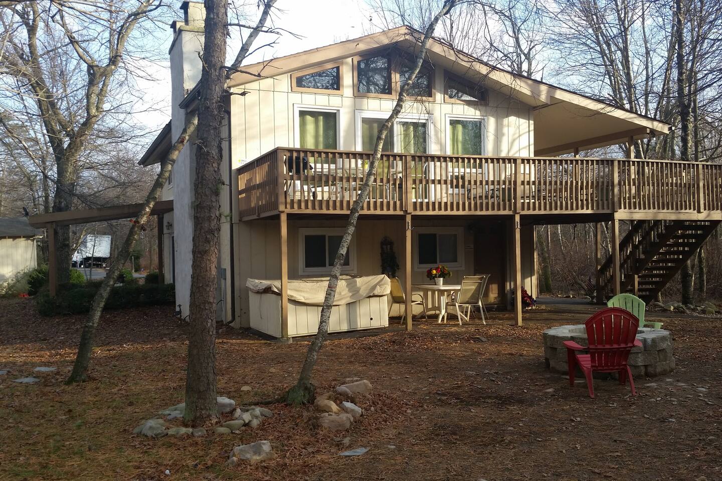 Backyard in Fall/Winter.