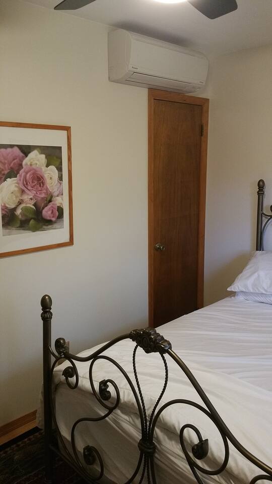 Every room has individual split systems and ceiling fans to help keep the warm as cold or as warm as you like it!