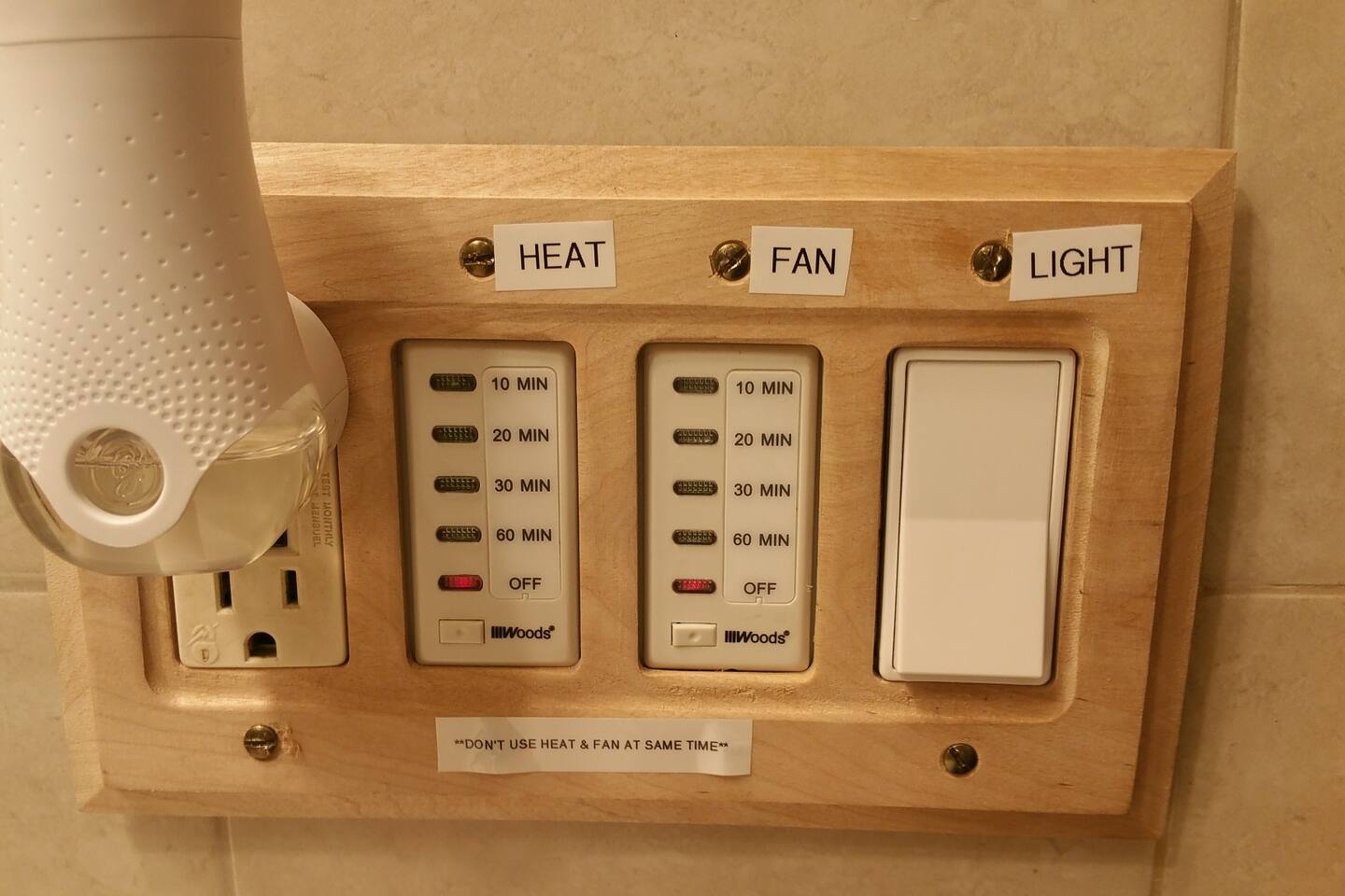 Energy efficient outlets throughout the house.