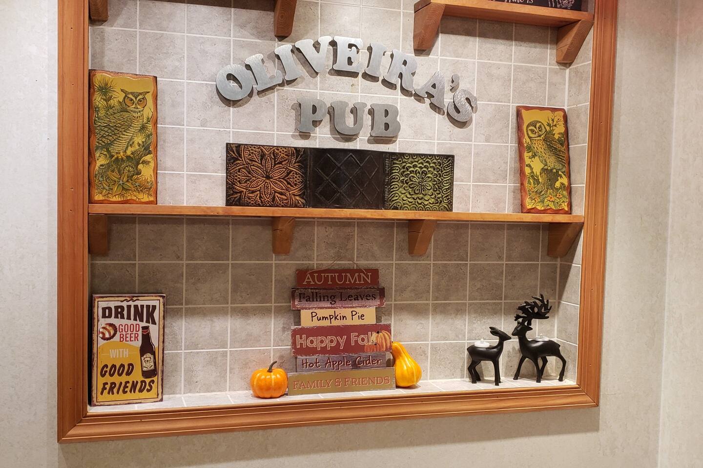 If it has a surface my wife made sure it has a decoration lol