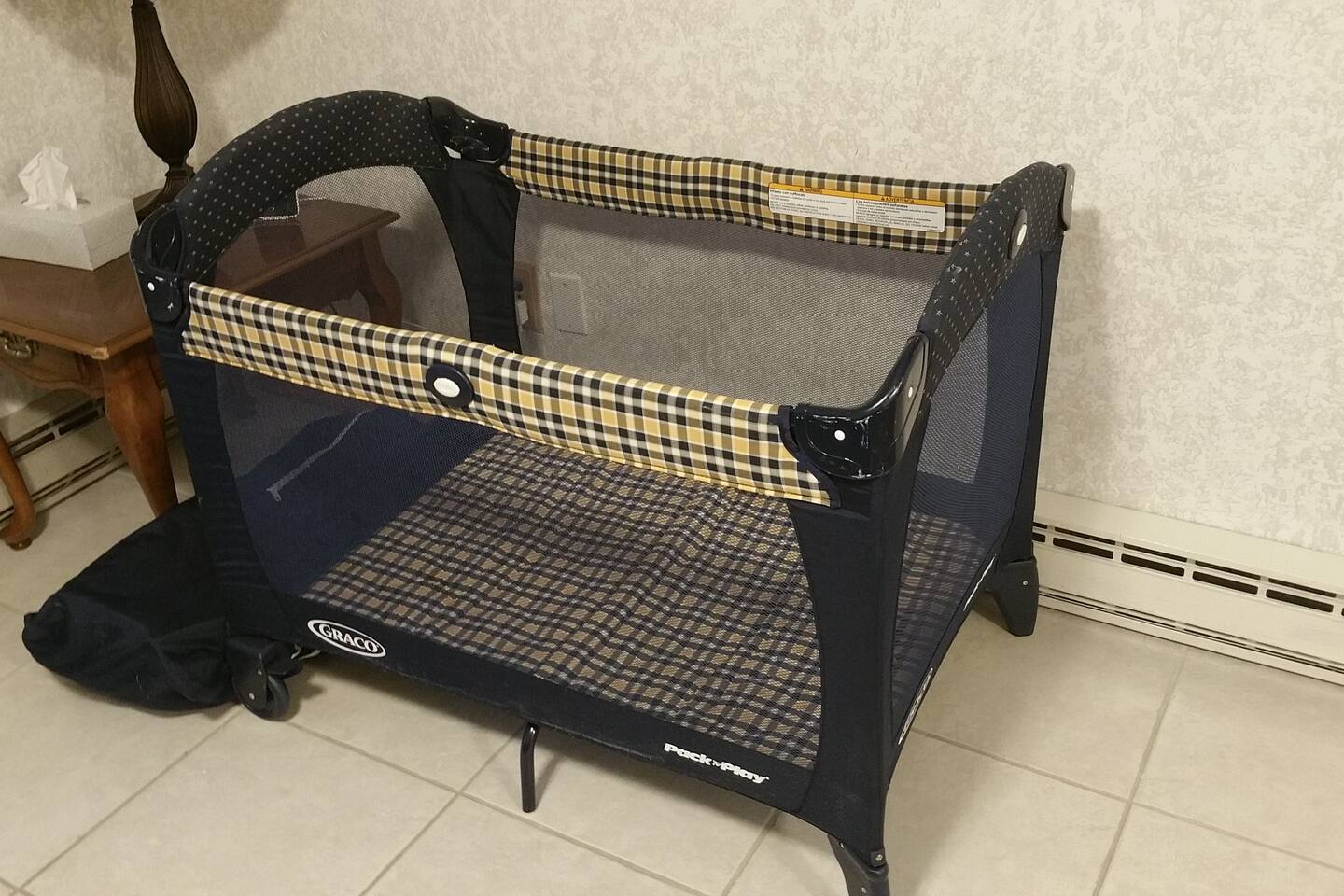 Traveling with little ones? We provide a safe Graco Pack N Play that will fit perfectly in the Master bedroom. Also a safe (fold-able) portable travel high chair! It can be moved and used in any room of the house. 