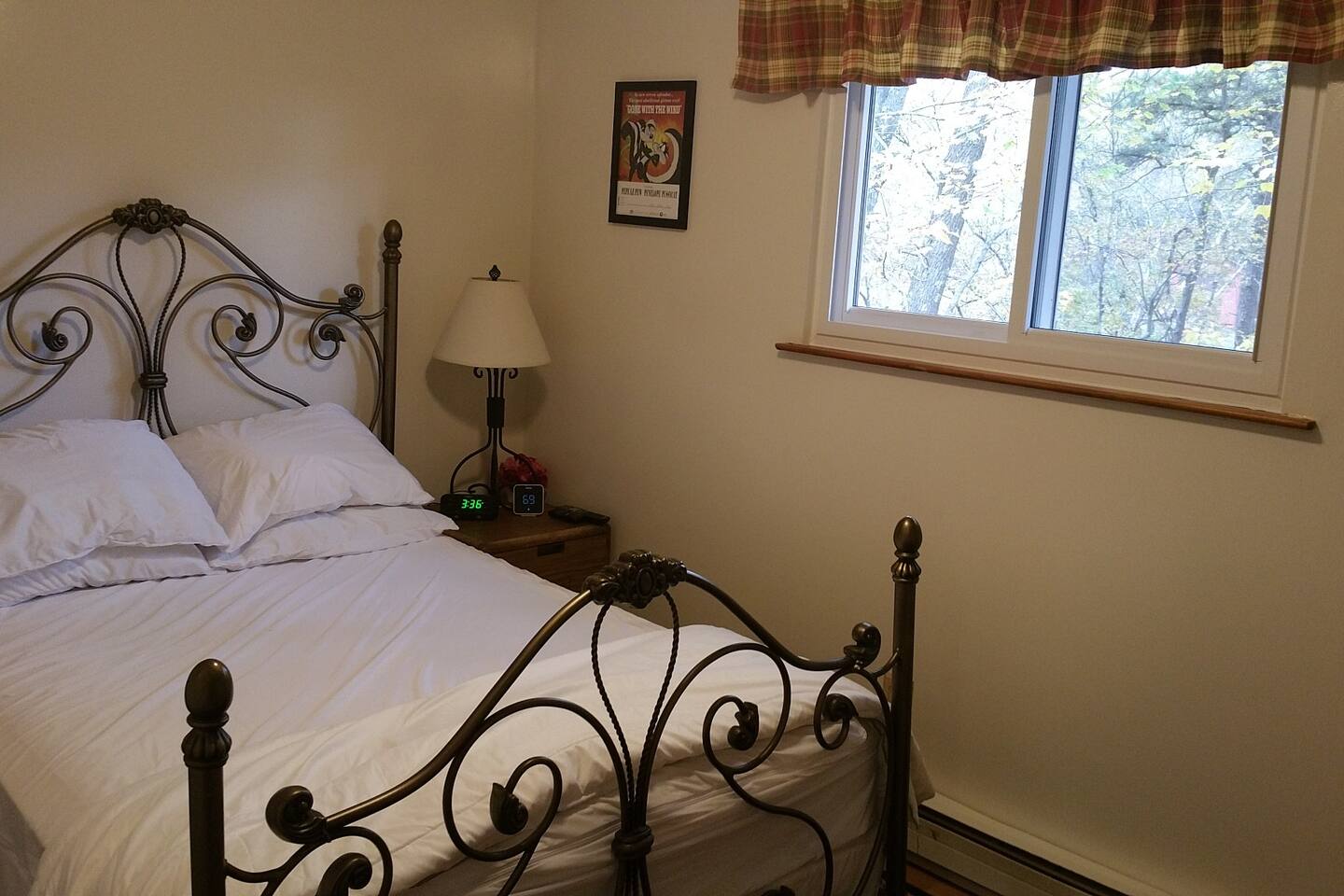 Each bedroom also has an alarm clock with USB charging outlets for your devices and a digital thermostat so each room can be individually climate controlled. 