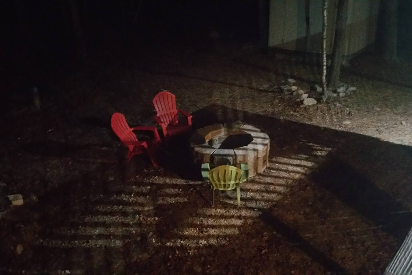 Eerily quiet nights. Stay warm around the fire. :) FIREWORKS ARE STRICTLY PROHIBITED!!