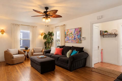 Kick back and relax with a movie, good conversation, or your morning coffee. The Copa’s bright, comfortable living room was made for spending time together.