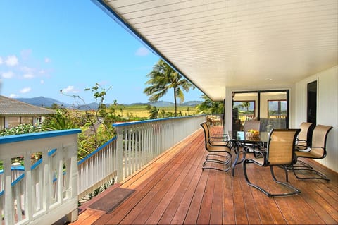 Outdoor dining area