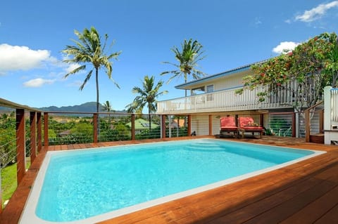 Private saltwater pool (warm 82-85F).