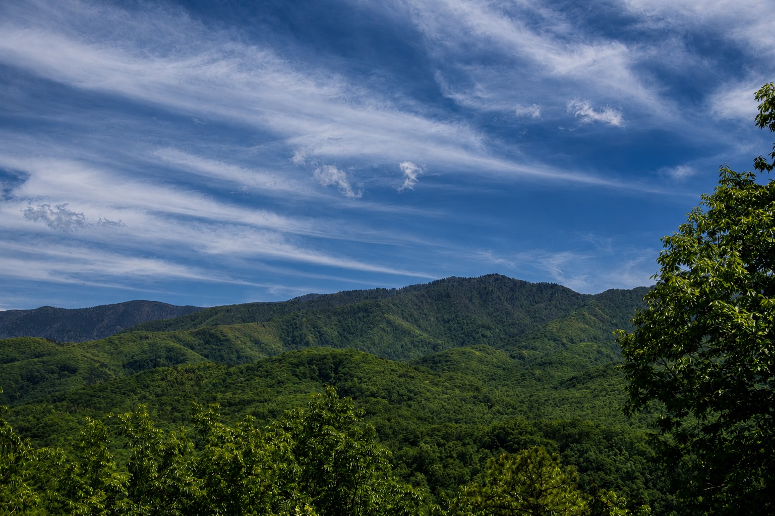 Majestic mountain views and blue skies