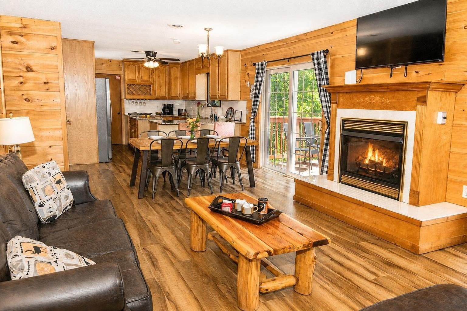 Spacious great room with scenic views
