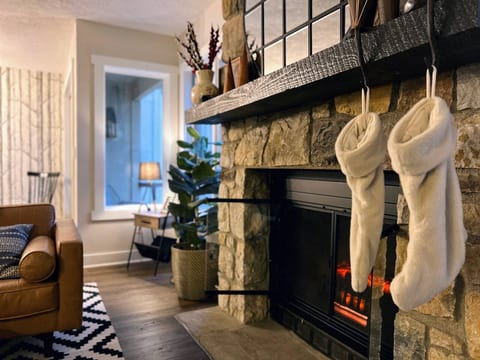 The stockings were hung
by the chimney with care,
In hopes that St. Nicholas soon would be there....