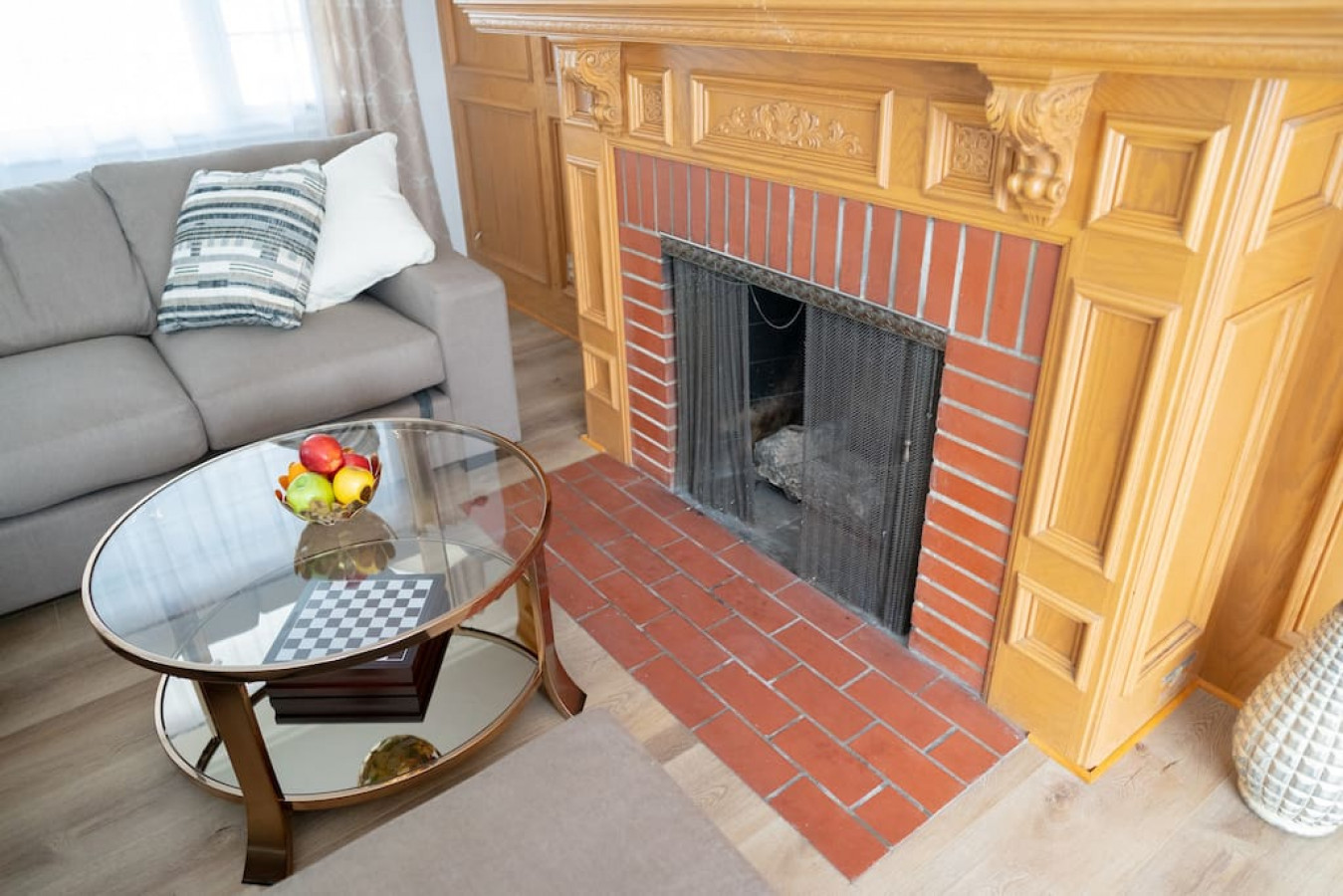 Virtual Tour: https://my.matterport.com/show/?m=69HM9Eq79Nr

This fireplace keeps the living room cozy in winters
