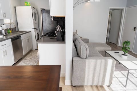SPLIT VIEW OF KITCHEN & LIVING ROOM -- View 3D Virtual Tour of the Property Here: https://tinyurl.com/y73d2pfj