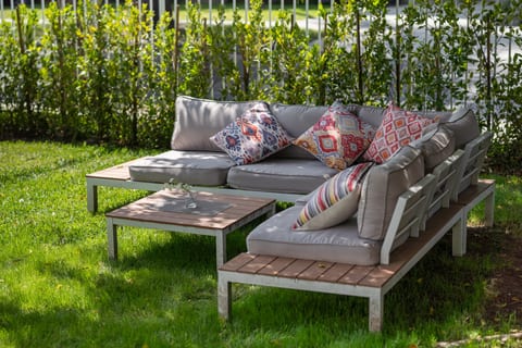 PRIVATE FENCED YARD with BBQ GRILL & OUTDOOR SEATING/FURNITURE -- View 3D Virtual Tour of the Property Here: https://tinyurl.com/22ch7jp6
