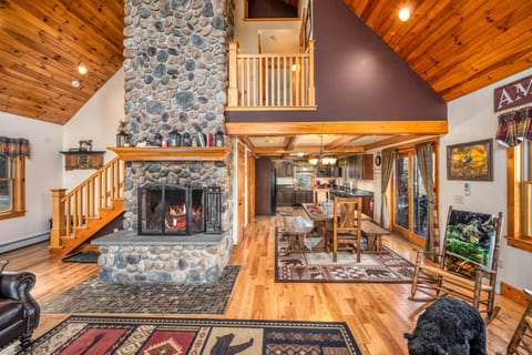 Relax by the fireplace