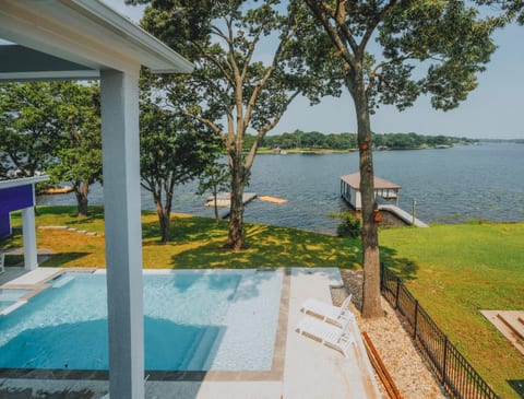 View from 1 of the 2 private balconies upstairs.  