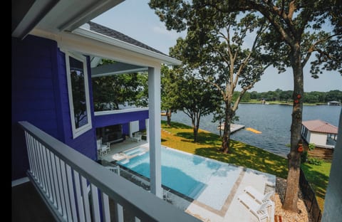 View from 1 of the 2 private balconies upstairs.  