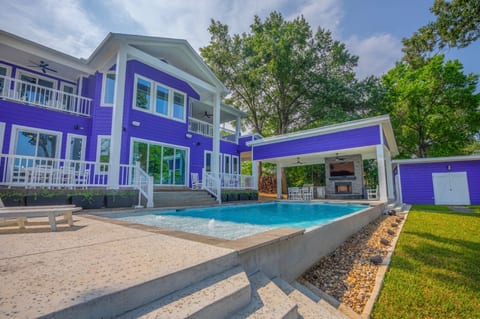 Infinity edge pool shown here and all the patios! Perfect for an outdoor escape.