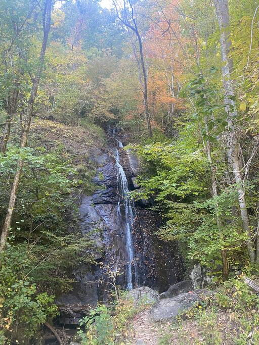 Awesome waterfall right around the corner from the cabin! - Carolina Moon Cabin in Franklin NC - Franklin