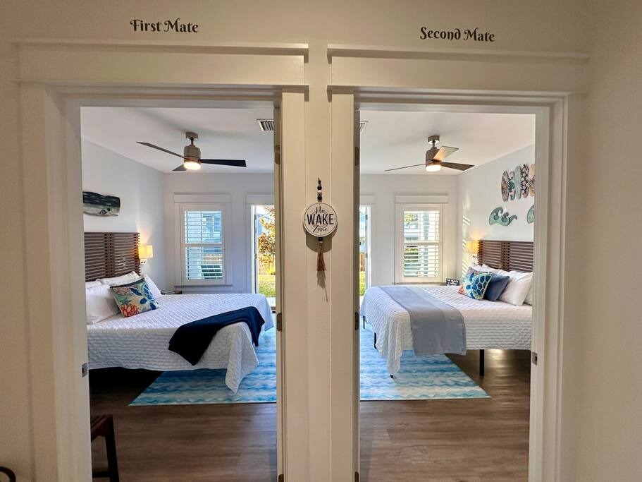 Entrance to 1st & 2nd Mate Guestrooms - Chic Coastal Retreat/Minutes to Beach/Dog Friendly - Okaloosa Island