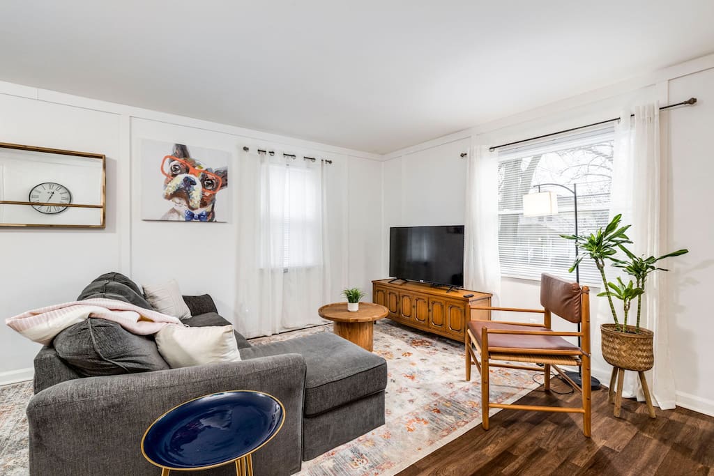 City Boho ✦ New Kitchen ✦ King Bed ✦ WFH