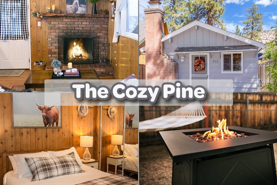 Fire Pit • Gated Yard • Charming Cozy Cabin Vibes - Big Bear Lake