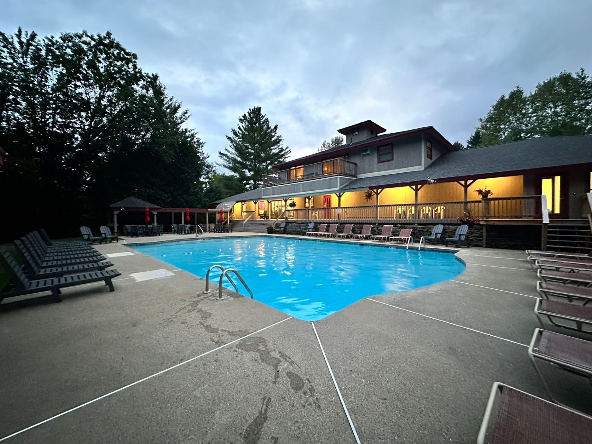 Newly renovated heated outdoor pool and clubhouse