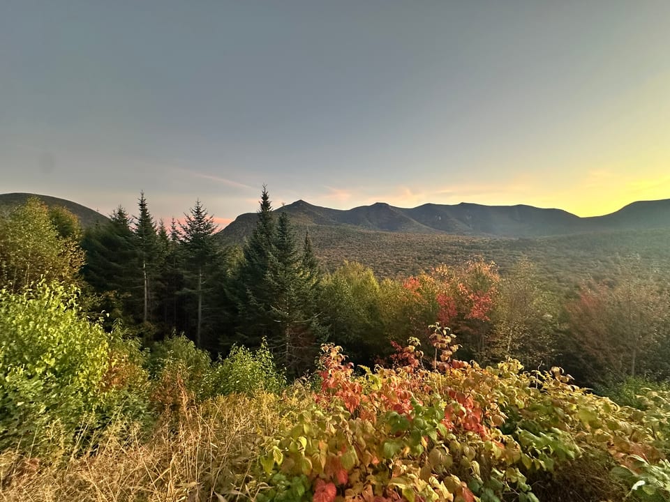 Scenic overview on the Kancamagus Highway just minutes away.