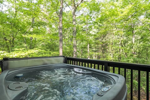 Private hot tub on deck.