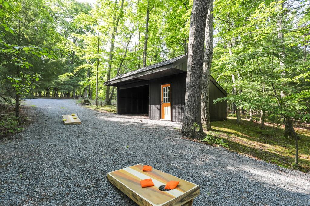 MID-CENTURY MODERN A-FRAME W/ HOT TUB & FIRE PIT!