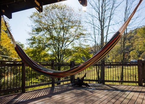 Get lost in a good book or take a snooze in the hammock with the soothing surround sound of both the creek and the stream.