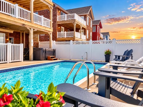 Heated Pool (Open March 15 - November 1st) and Luxury Hot Tub (open year-round)  - Hosted by BeachVacationsOBX
