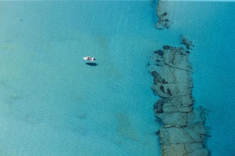 Plaka beach only 3 min walking distance